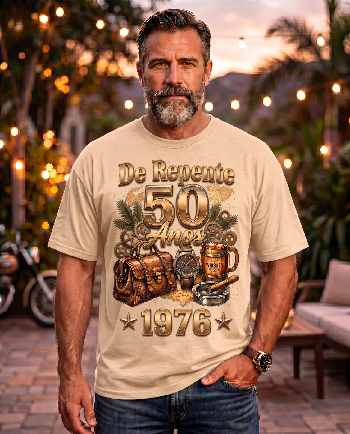 Camiseta Aniversário Masculina De Repente