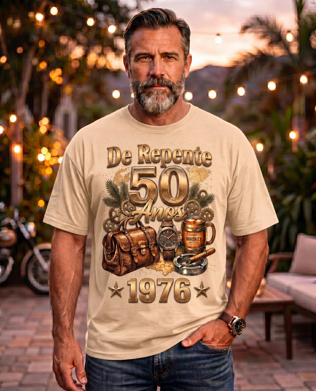 Camiseta Aniversário Masculina De Repente