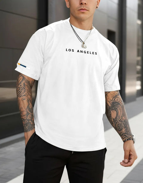 CAMISETA MASCULINA LOS ANGELES TRICOLOR