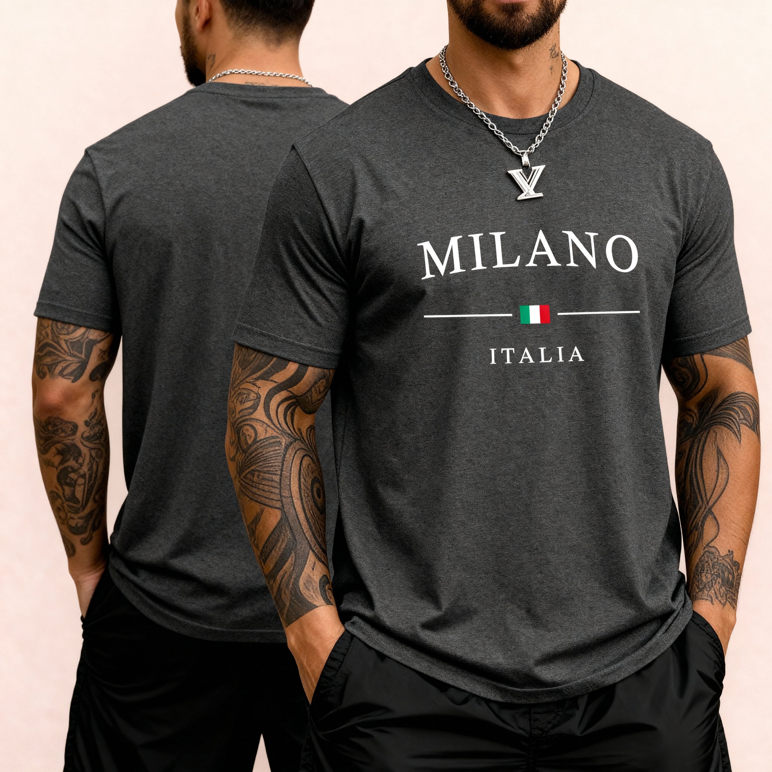 CAMISETA MILANO ITALIA 100% ALGODÃO