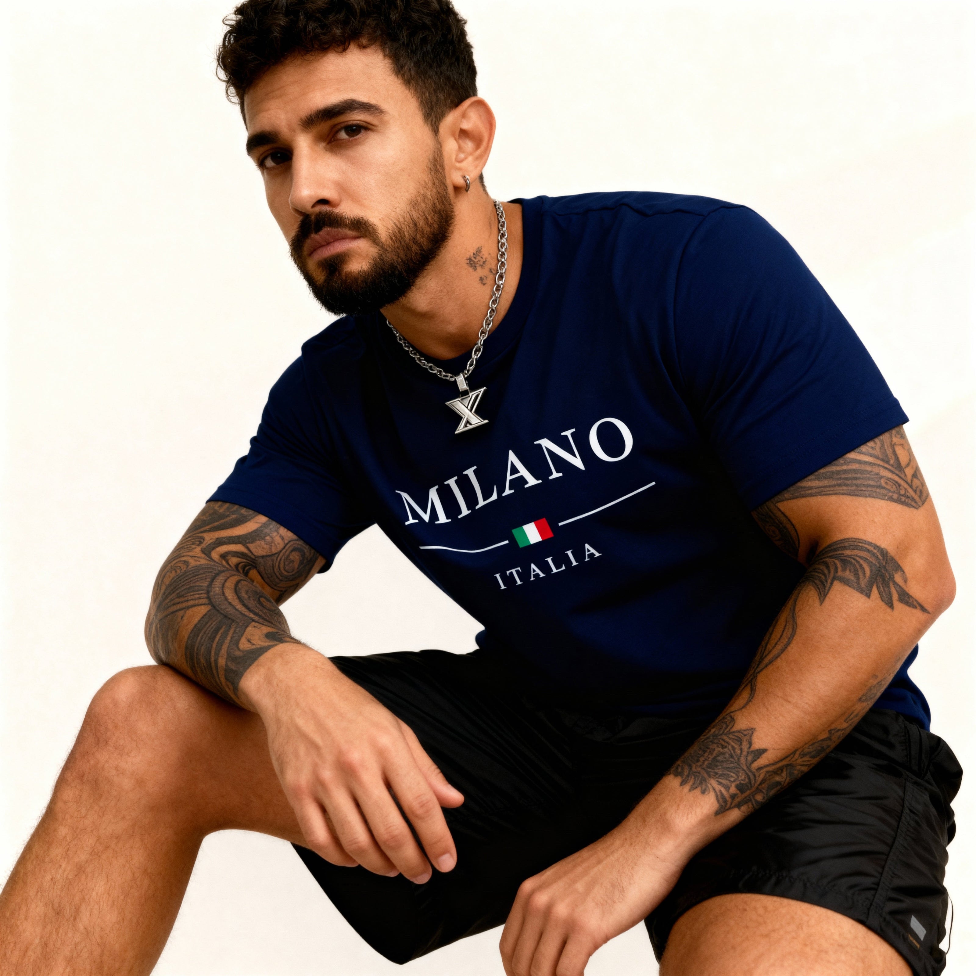 CAMISETA MILANO ITALIA 100% ALGODÃO