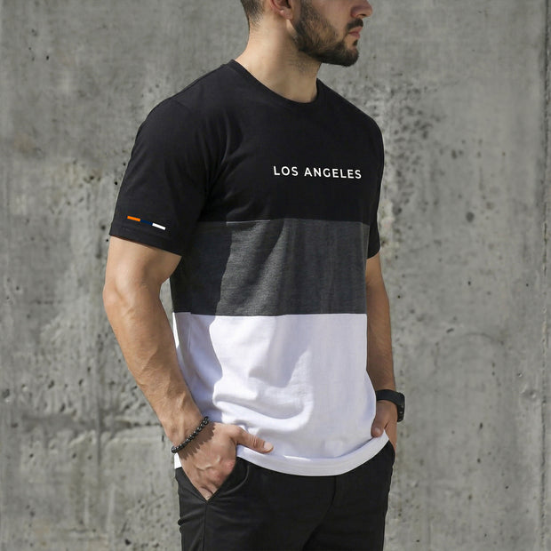 CAMISETA TRICOLOR LOS ANGELES