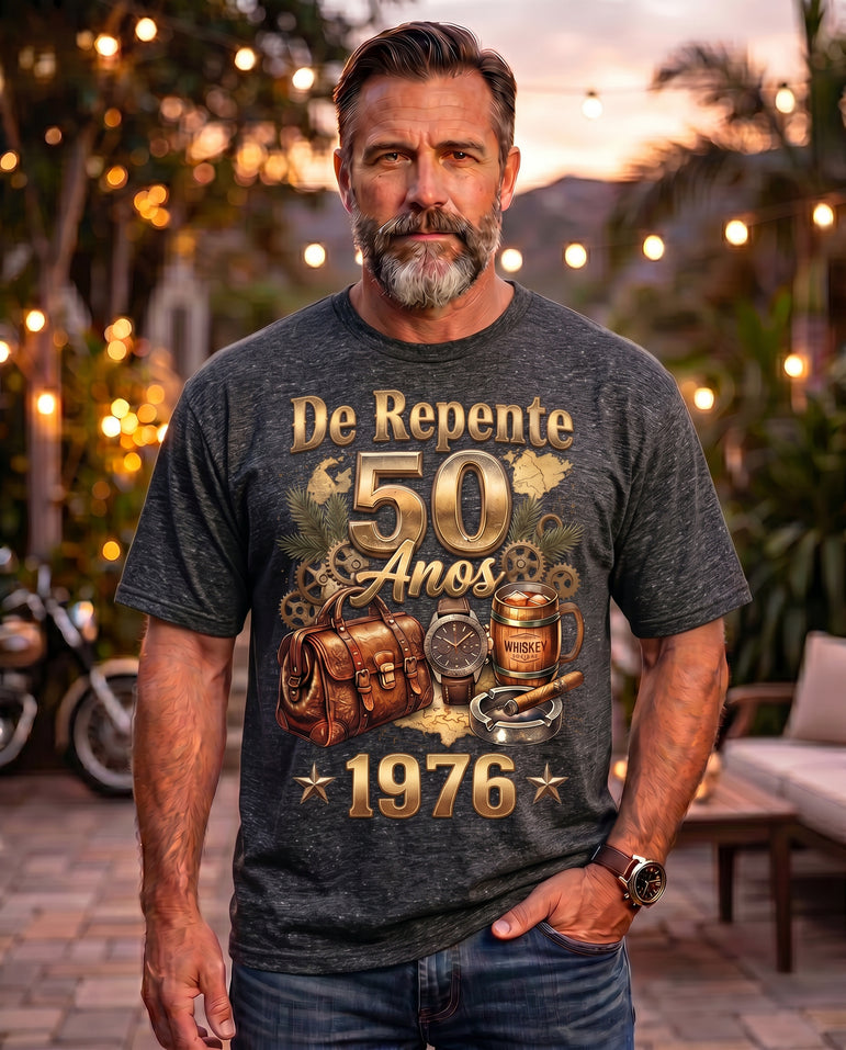 Camiseta Aniversário Masculina De Repente