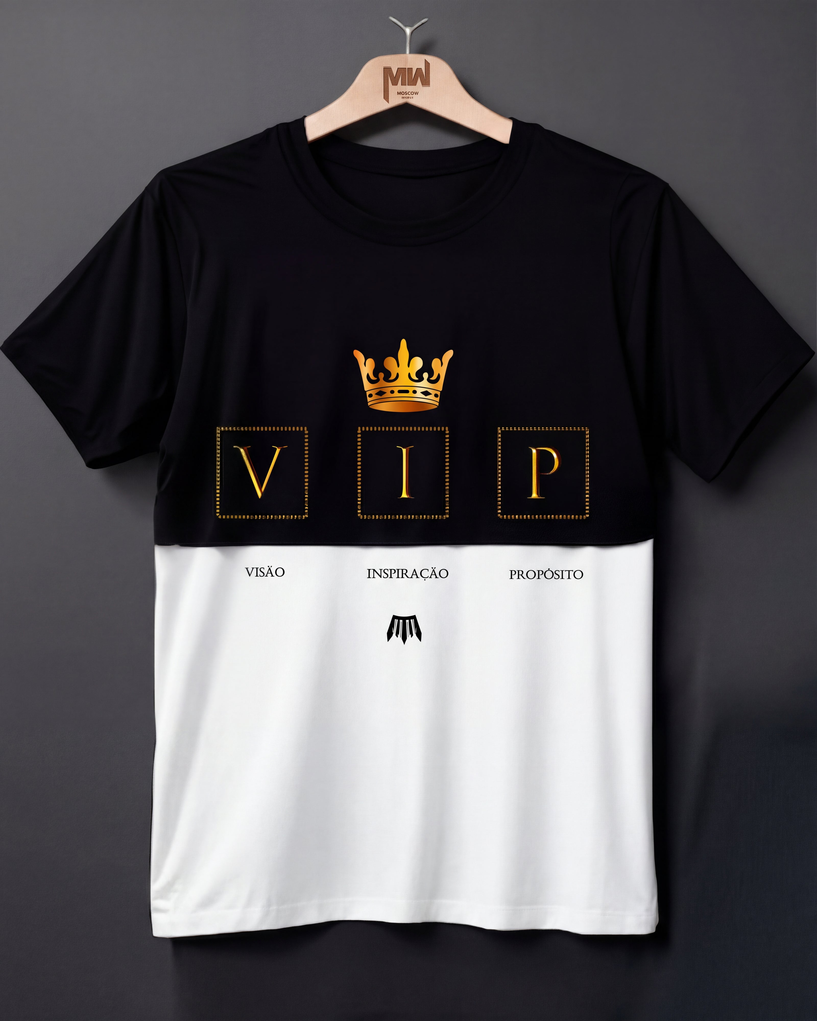 CAMISETA MASCULINA VIP RECORTADA