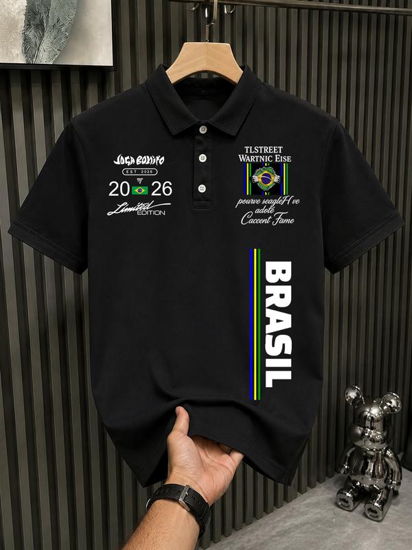 Camisa Polo Brasil 2026 Preto produto