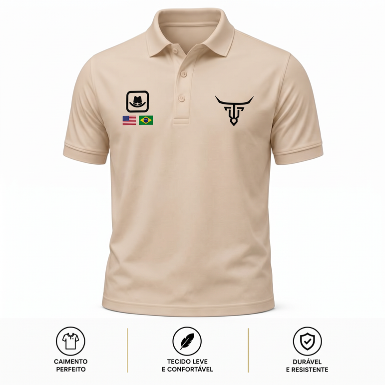 Camisa Polo Country USA-Brasil Bege produto