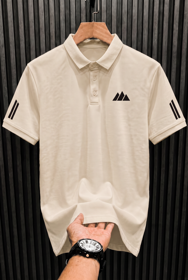 Camisa Polo Montanha Minimal Bege