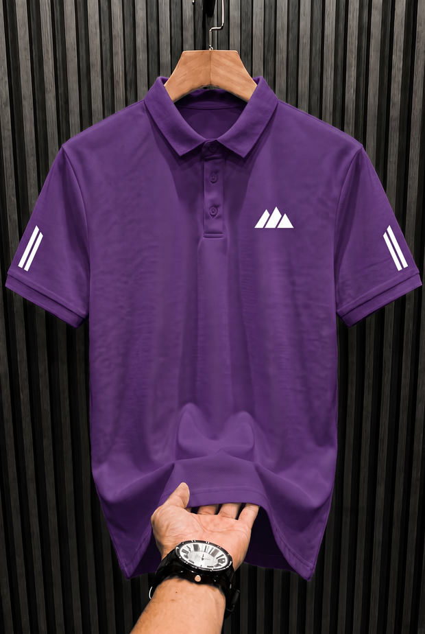 Camisa Polo Montanha Minimal Roxo