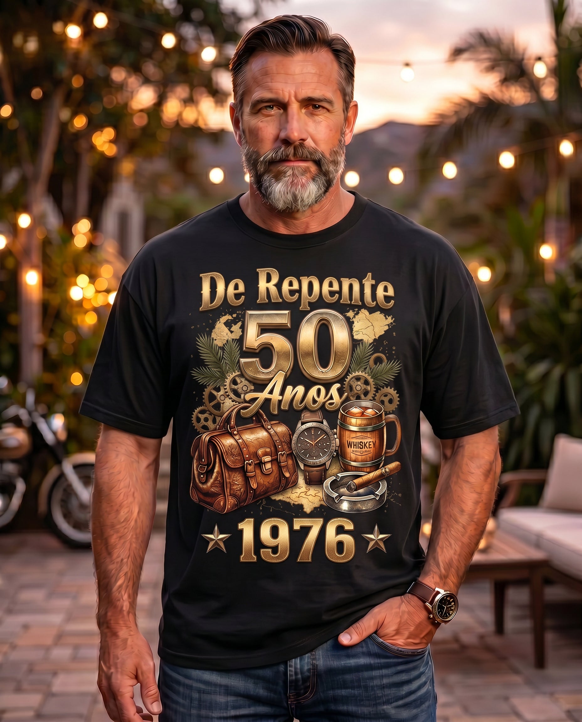 Camiseta Aniversário Masculina De Repente