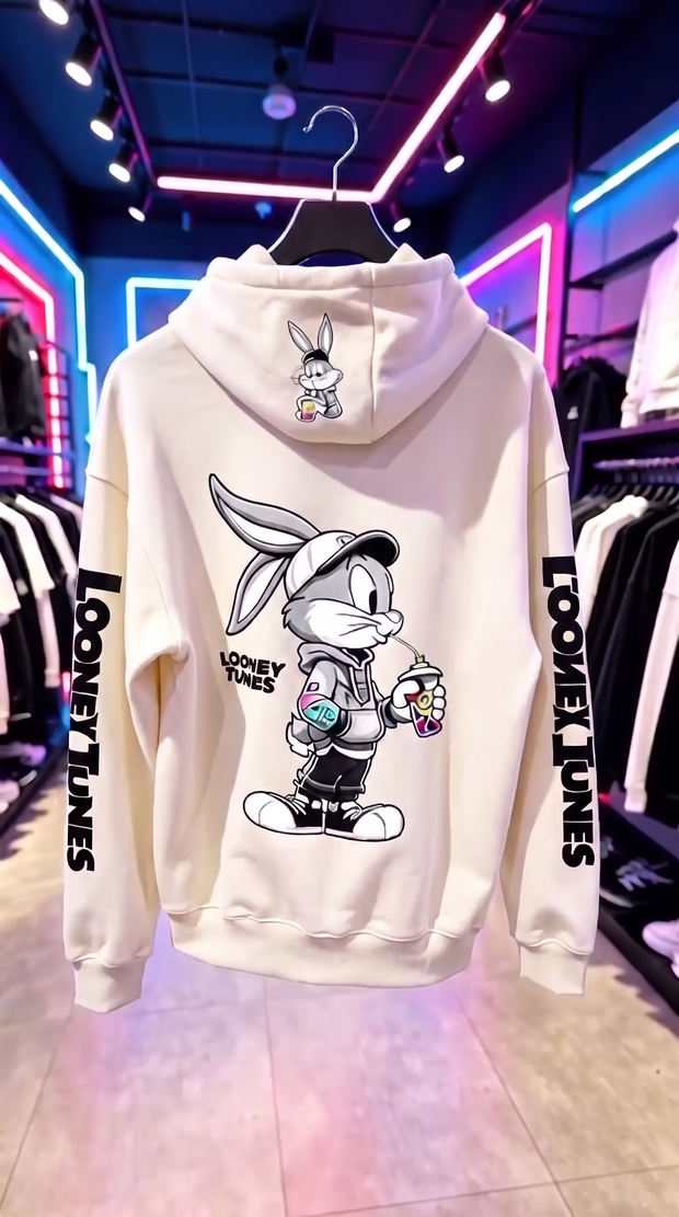 Moletom Street Bunny Graffiti branco