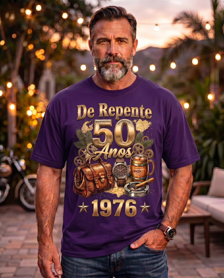 Camiseta Aniversário Masculina De Repente