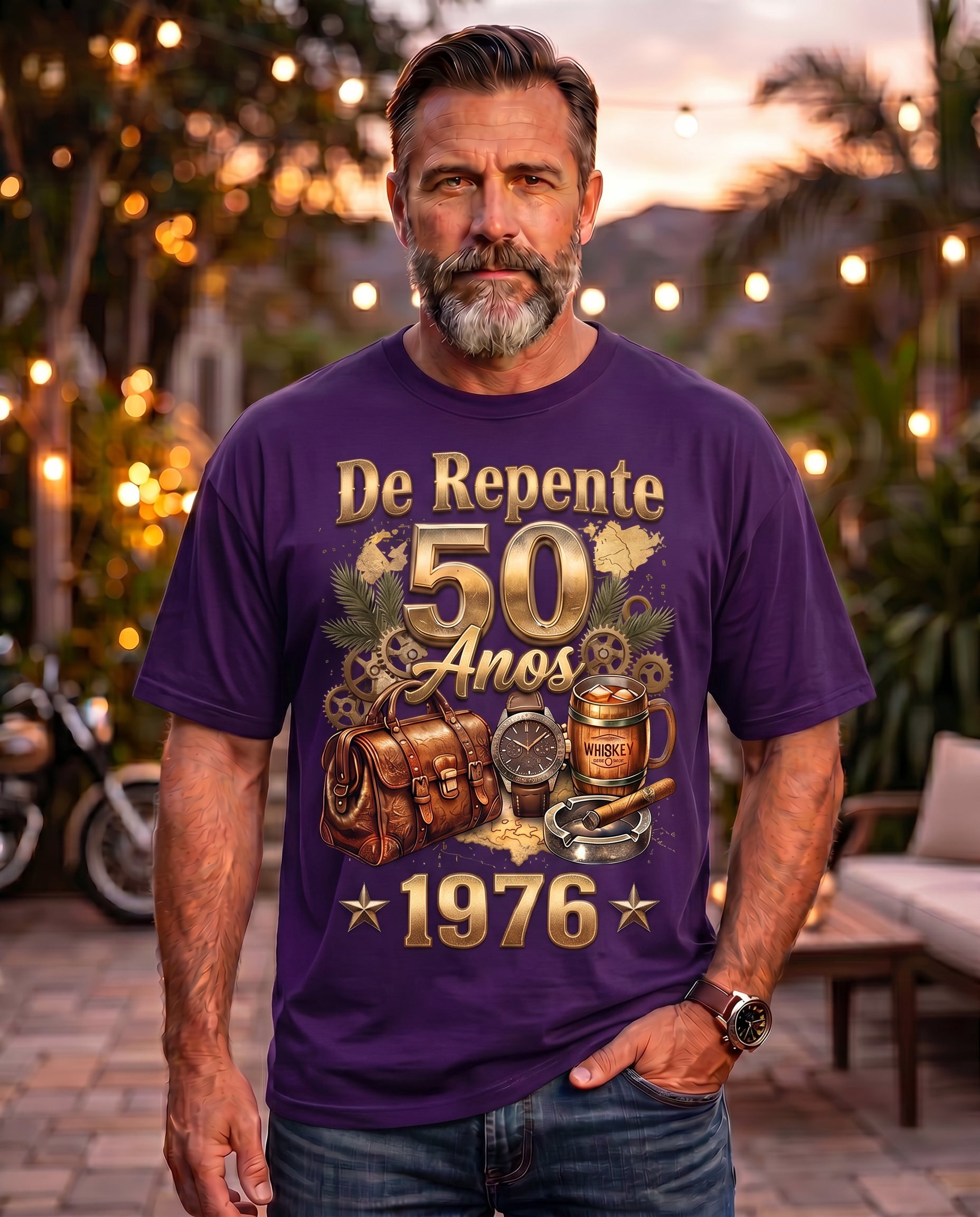 Camiseta Aniversário Masculina De Repente