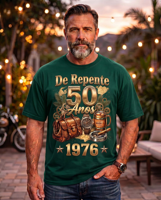 Camiseta Aniversário Masculina De Repente