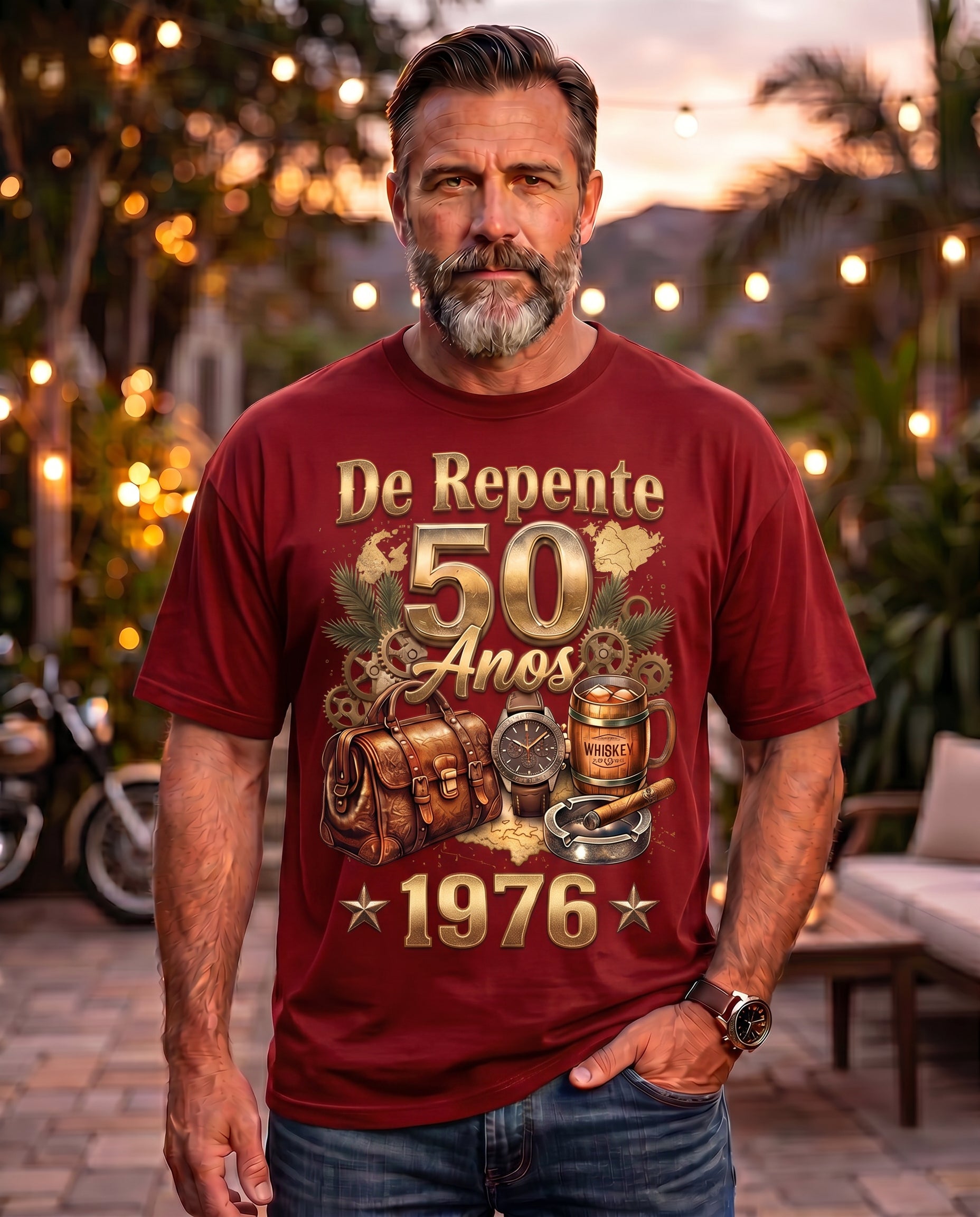 Camiseta Aniversário Masculina De Repente